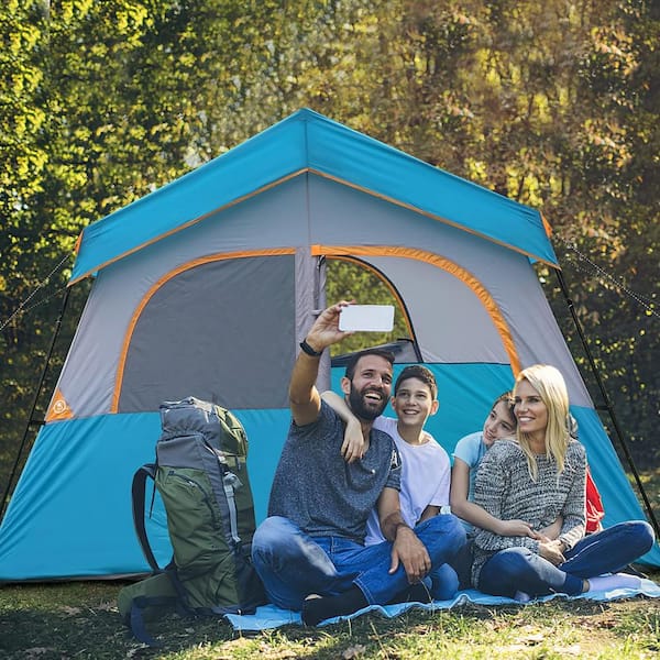 6 Person Camping Tent - Portable Easy Set Up Family Tent for Camp
