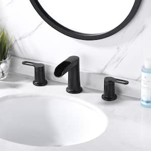 Waterfall 8 in. Widespread 2-Handle Bathroom Faucet in Oil Rubbed Bronze