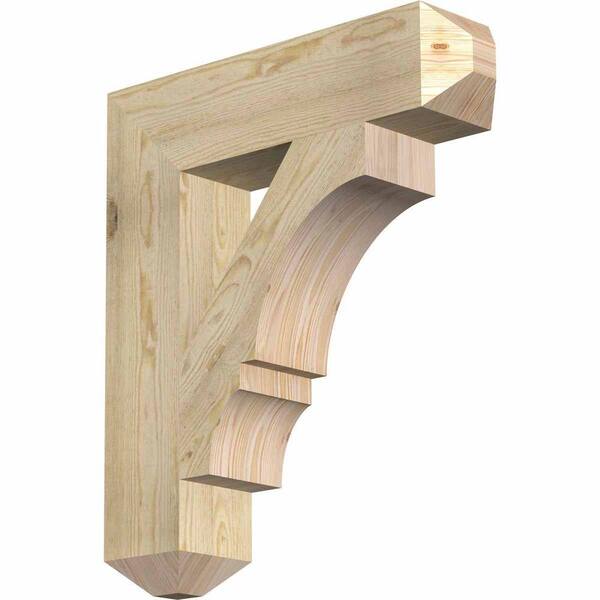 Ekena Millwork 6 in. x 30 in. x 26 in. Douglas Fir Balboa Craftsman Rough Sawn Bracket