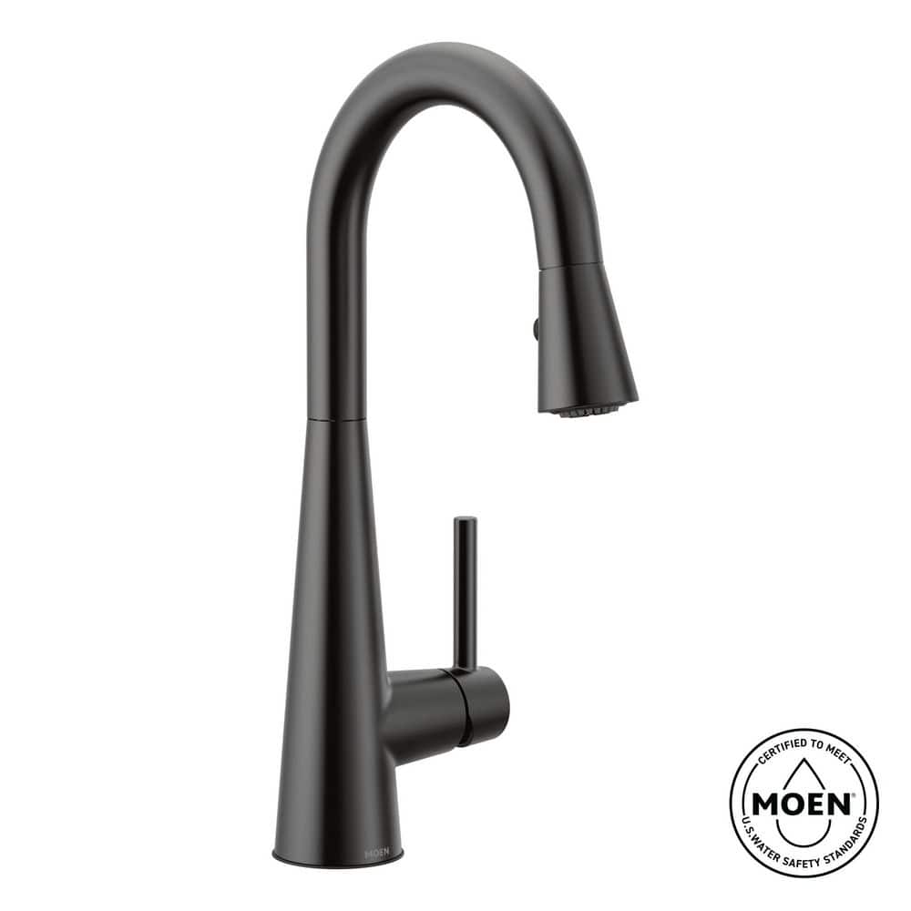 MOEN Sleek Single-Handle Pull-Down Sprayer Bar Faucet Featuring