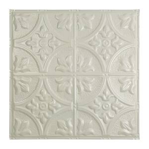 Jamestown 2 ft. x 2 ft. Nail-Up Tin Ceiling Tile in Antique White (Case of 5)