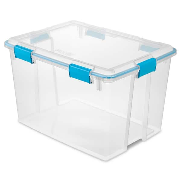 Sterilite 32 Qt. Gasket Box with Clear Base and Lid (16-Pack) 16 x 19334304  - The Home Depot