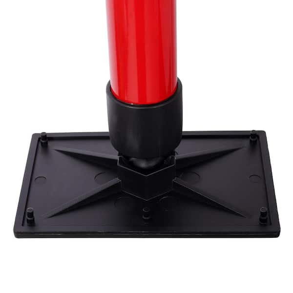 Tatayosi 4-Pack Red Steel Adjustable Support Pole Jack Post Hand