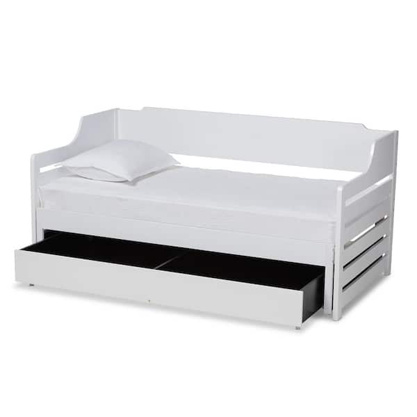 Baxton Studio Jameson White with Storage Twin to King Expandable