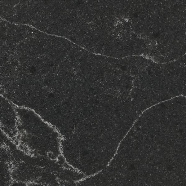 Quartz Countertop Sample in Carbo with Brushed Finish