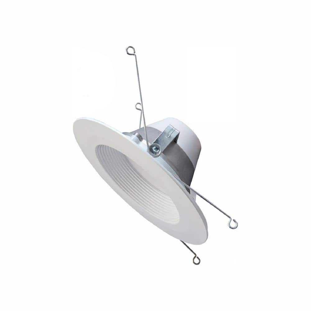 Commercial Electric Wink Compatible 5 in. 6 in. White Integrated