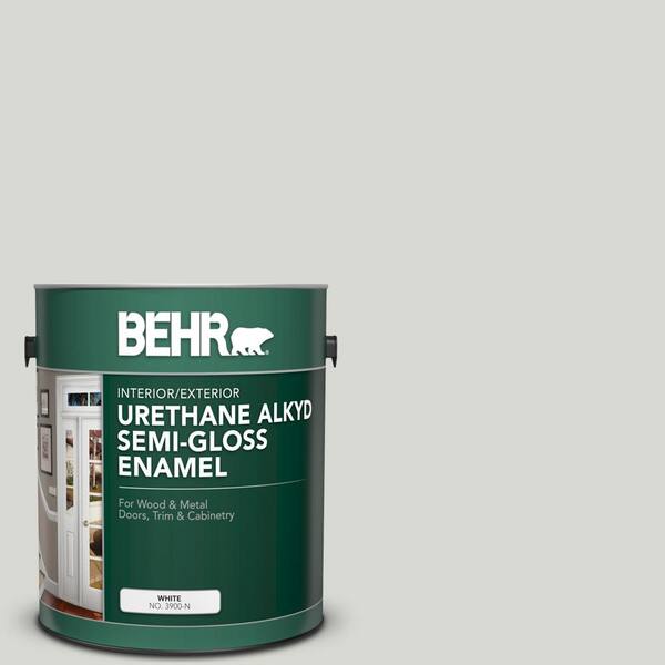 BEHR 1 gal. N3601 Seagull Gray Urethane Alkyd SemiGloss
