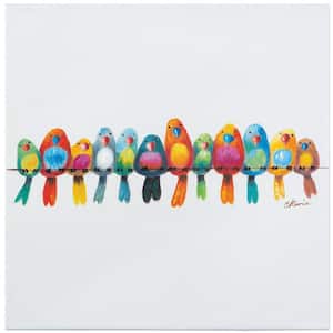 Metal Switch Plate Cover Bright Colorful Birds Design Birds On A Wire Decor 