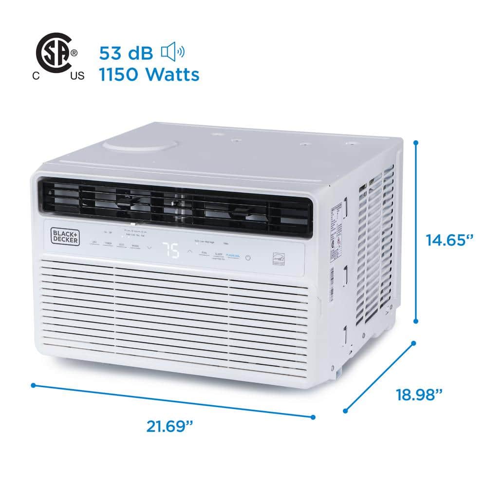 White 12,000 BTU Inverter Window Air Conditioner with Remote Control