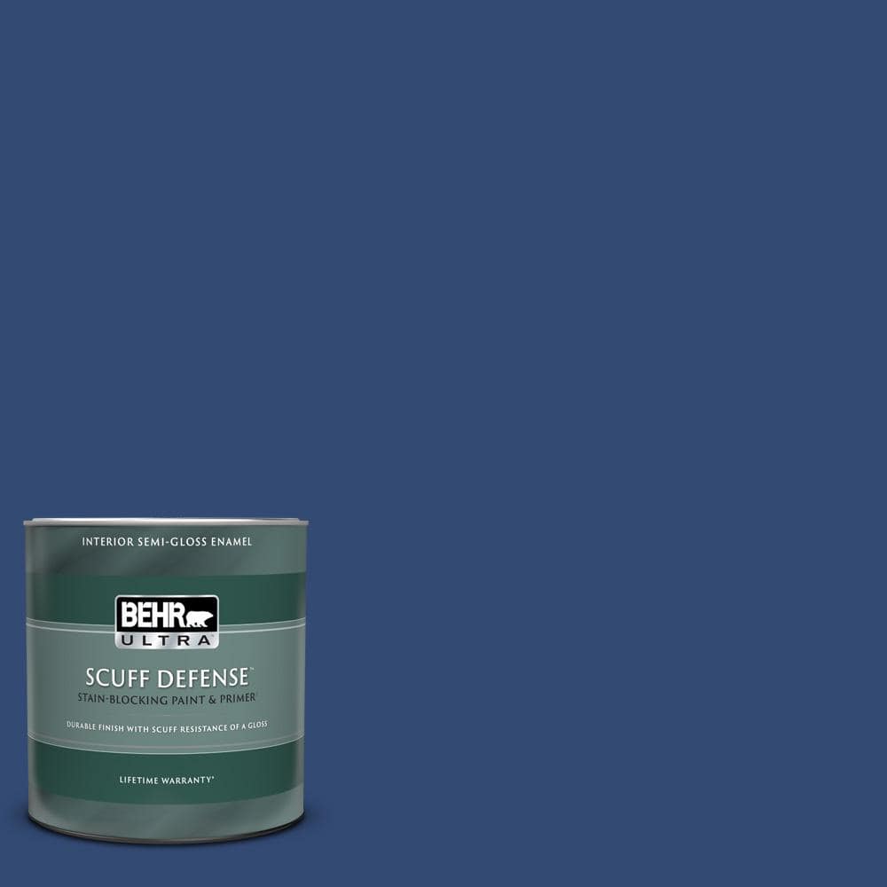 BEHR ULTRA 1 qt. SH580 Navy Blue Extra Durable SemiGloss Enamel