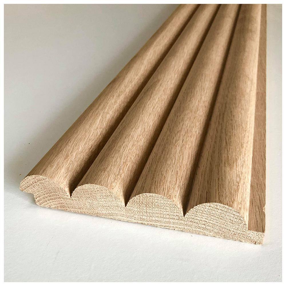 Natural Oak Fluted Shiplap Wall Paneling 6" x 72"