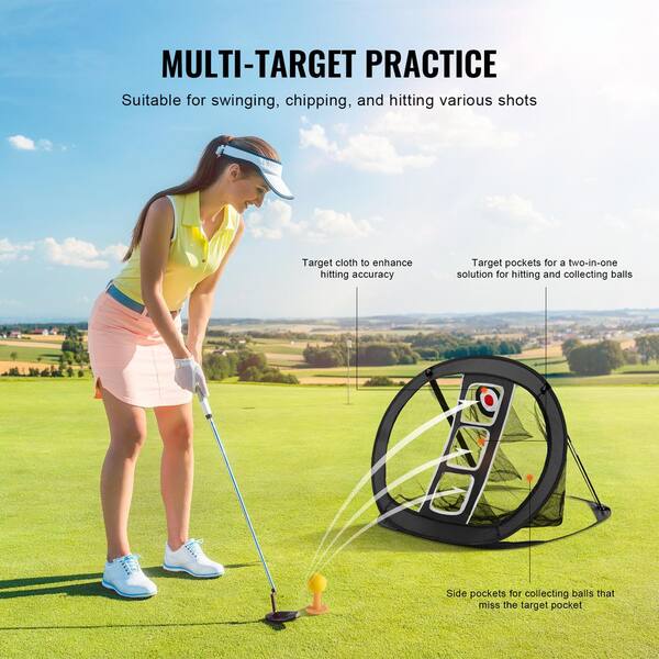 Multi Use Golf Practice Chipping Net - Black Multi Use Golf Practice Chipping Net - Black