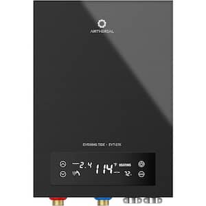 Electric Tankless Water Heater 27kW, Endless On-Demand Hot Water - Self Modulates to Save Energy Use - for 3 Showers