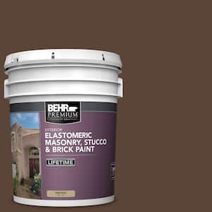 5 gal. #N150-7 Chocolate Therapy Elastomeric Masonry, Stucco and Brick Exterior Paint