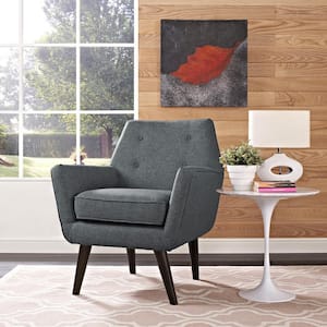 Posit Gray Upholstered Armchair