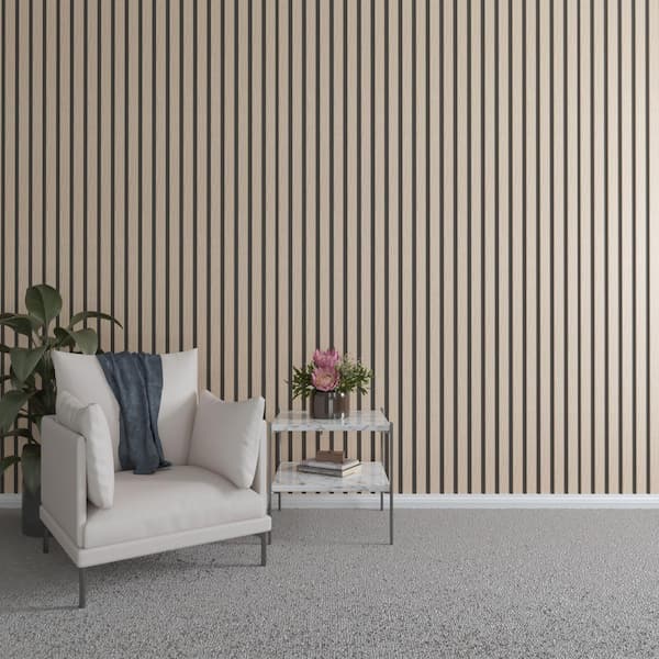 Ekena Millwork 94 in. H x 2 in. W Slatwall Panels in Red Oak 22-Pack