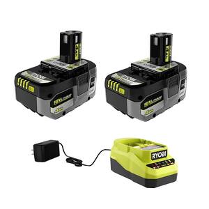 ONE+ 18V HIGH PERFORMANCE Lithium-Ion 4.0 Ah Battery (2-Pack) with 18V Lithium-Ion Charger