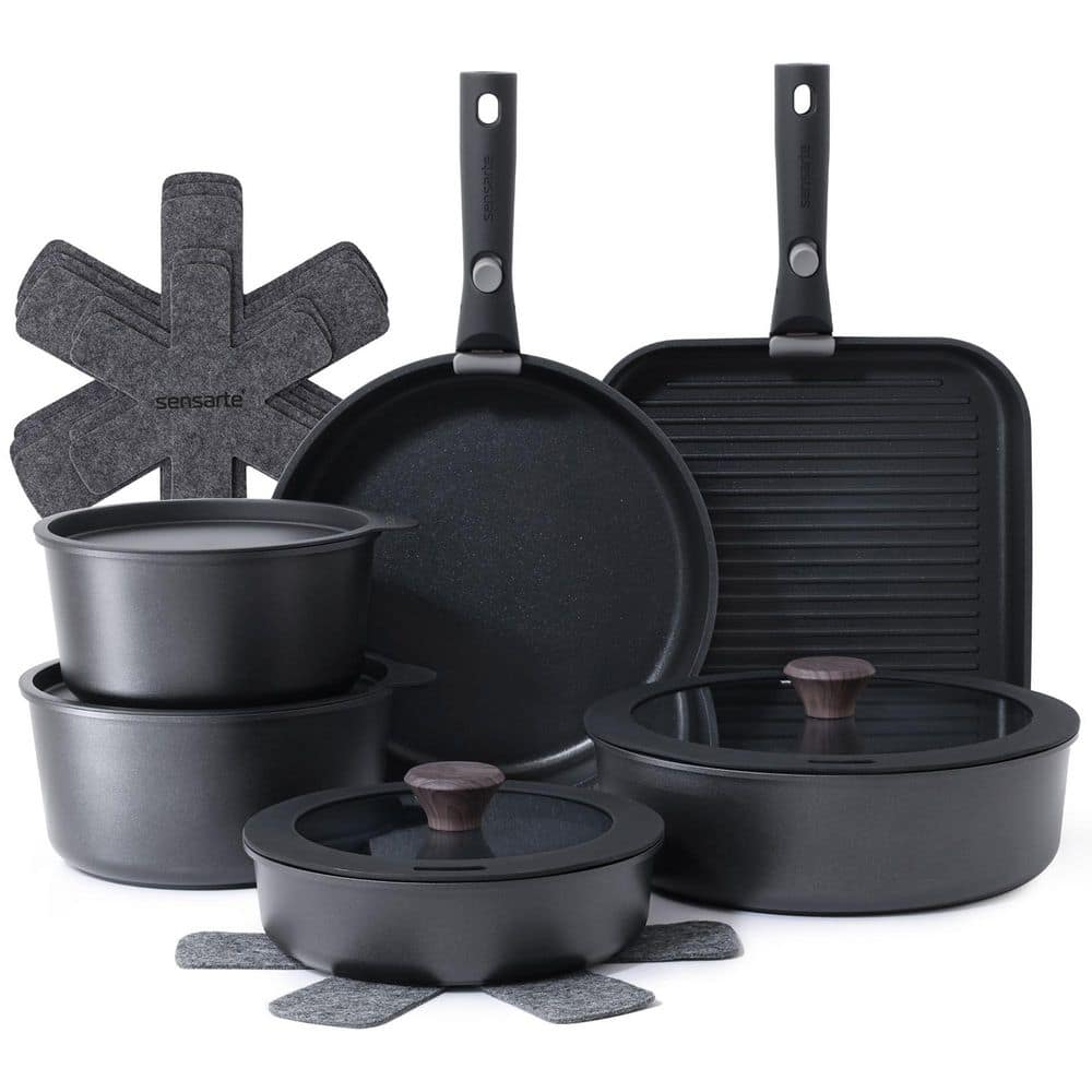 17-Piece Aluminum Pots and Pans Set, Nonstick Detachable Handle Cookware Set, Kitchen Cookware Set with Removable Handle price history on PriceWatchPro