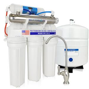 7-Stage Under-Sink Superior Reverse Osmosis pH+ Alkaline Mineral and UV Water Filtration System with 50 GPD Membrane