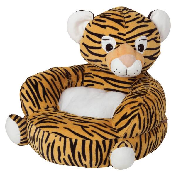 Trend Lab Orange, Black Children's Plush Tiger Character Chair