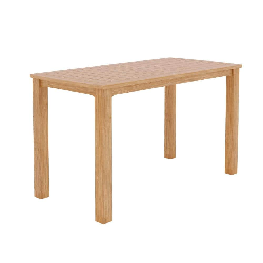 Yvon Teak Rectangular Outdoor Counter Height Table