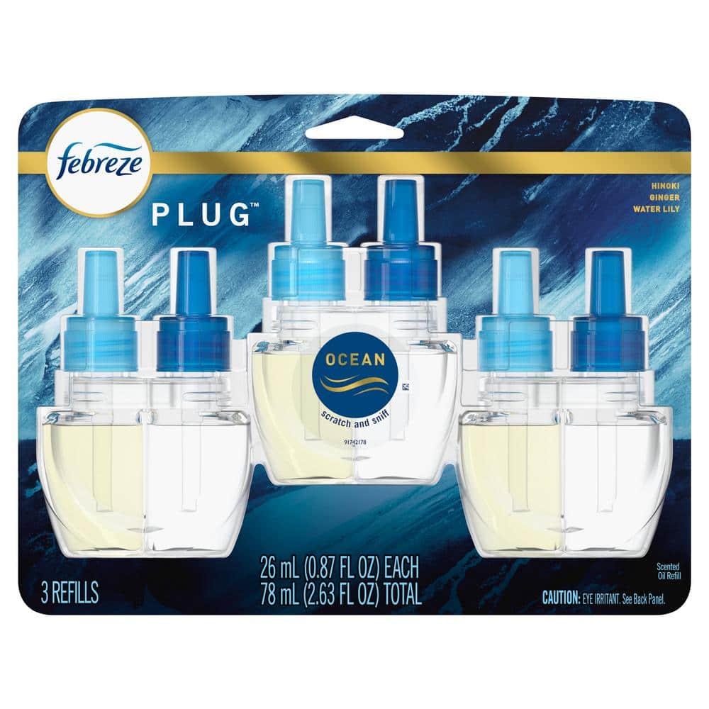 Plug Origins Fade Defy 0.87 oz. Ocean Scent Plug-In Air Freshener (3 Refill