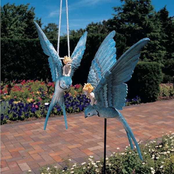 Design Toscano THUMBELINA Fairy on Bird Hanging