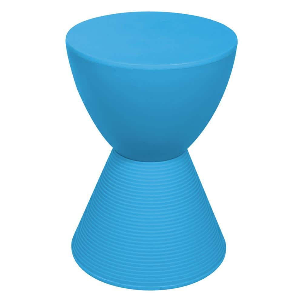 Boyd 11.75 in. W Green Modern Round Plastic Accent Contemporary Lightweight Side End Table - thumbnail 6