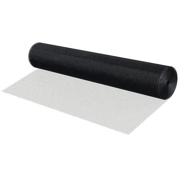 Hardware Cloth 24 in. x 50 ft., 1/2 in. 19 Gauge Galvanized Wire Mesh Roll, Weather-Resistant Vinyl Coated, Garden