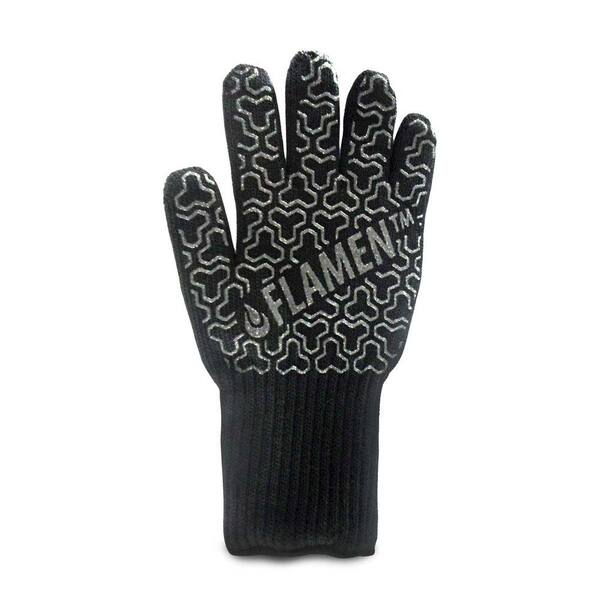 Flamen Extended-Cuff Premium Heat-Resistant Fireplace Glove