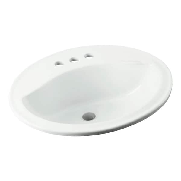 Sterling Sanibel 20 in. Drop-In Bathroom Sink in White