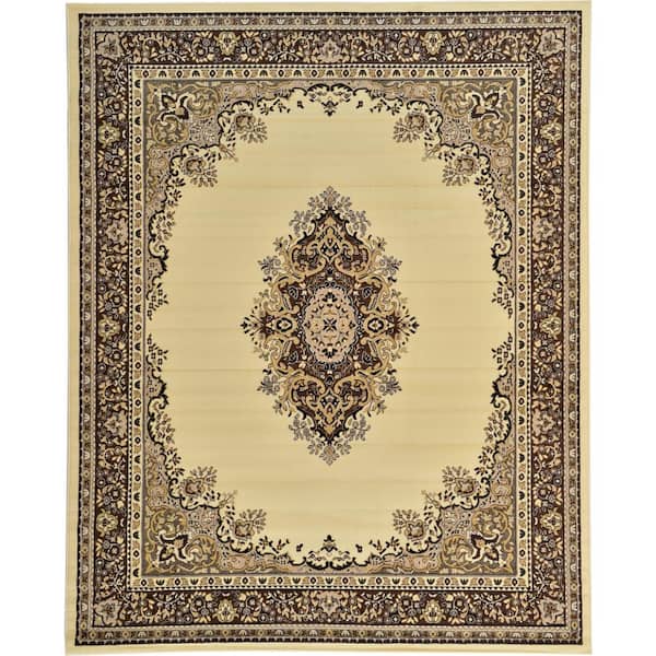 Unique Loom Reza Washington Ivory 8' 0 x 10' 0 Area Rug