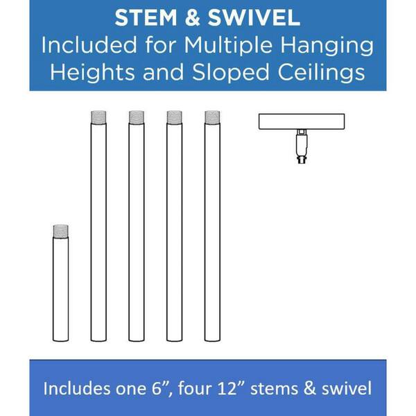 Progress Lighting Pivot 23.4-Watt Integrated LED 6-Light Burnished Nickel Chandelier with Frosted Glass Shades Modern Chandelier