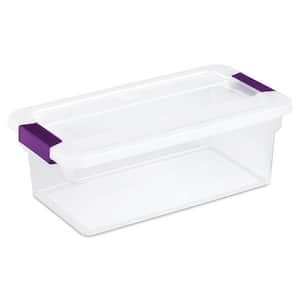 6 Qt. ClearView Latch Box Storage Bin Container (12-Pack)