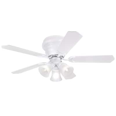 Contempra Trio 42 in. LED White Ceiling Fan with Light Kit