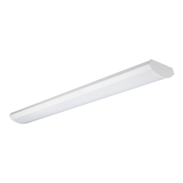 3.58 ft. White Low Profile Linear Integrated LED Wrap Light Fixture at 3400 Lumens, 4000K Cool White, Dimmable