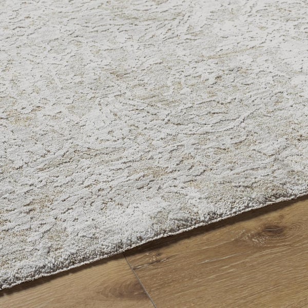 Masterpiece Gray Traditional 5 ft. Round ft. Indoor Area Rug