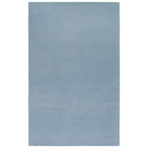 Fifth Avenue Blue 6 ft. x 9 ft. Solid Color Area Rug