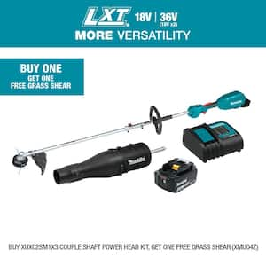 LXT 18V Brushless Cordless Couple Shaft Power Head Kit with 13 in. String Trimmer and Leaf Blower Attachments, 4.0Ah