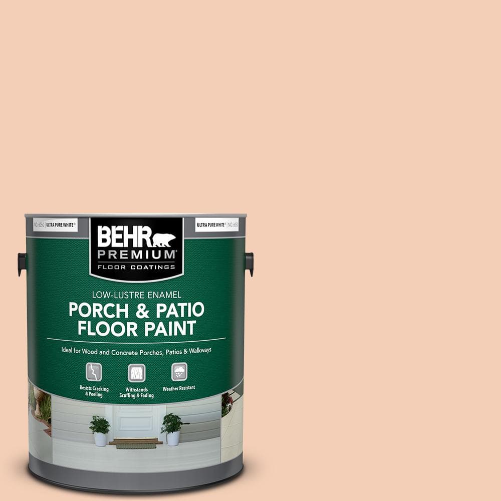 BEHR PREMIUM 1 gal. M2103 Apricot Freeze LowLustre Enamel Interior/Exterior Porch and Patio