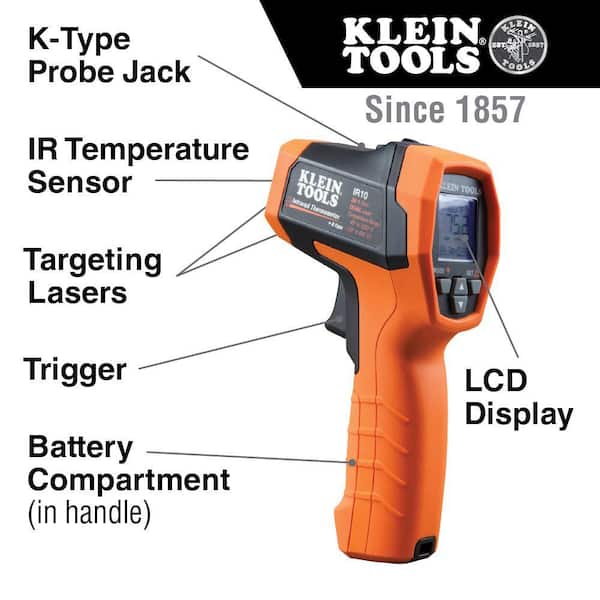 https://images.thdstatic.com/productImages/70f926d7-c782-415c-9490-5c5705ce8ab6/svn/klein-tools-infrared-thermometer-ir10-e1_600.jpg