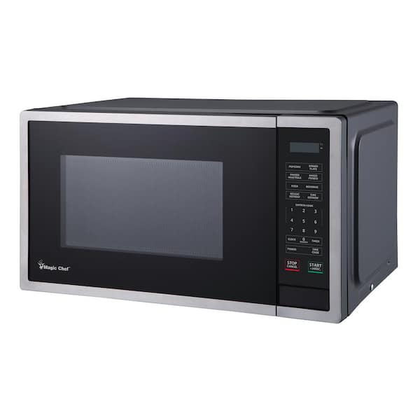 Magic Chef 1.6 buy Cu. Ft. Countertop Microwave Stainless Steel Gray