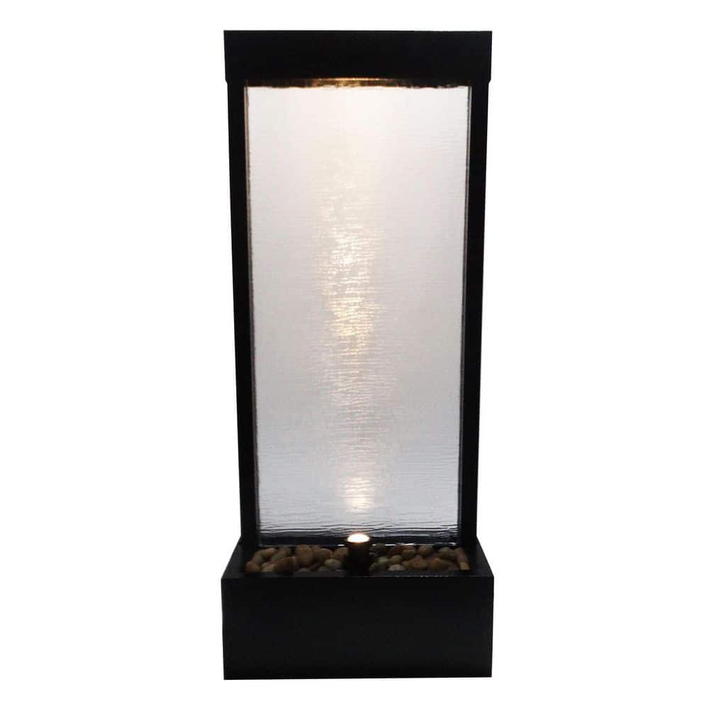 48 in. Tall Indoor and Outdoor Waterfall Fountain with LED Light price history on PriceWatchPro