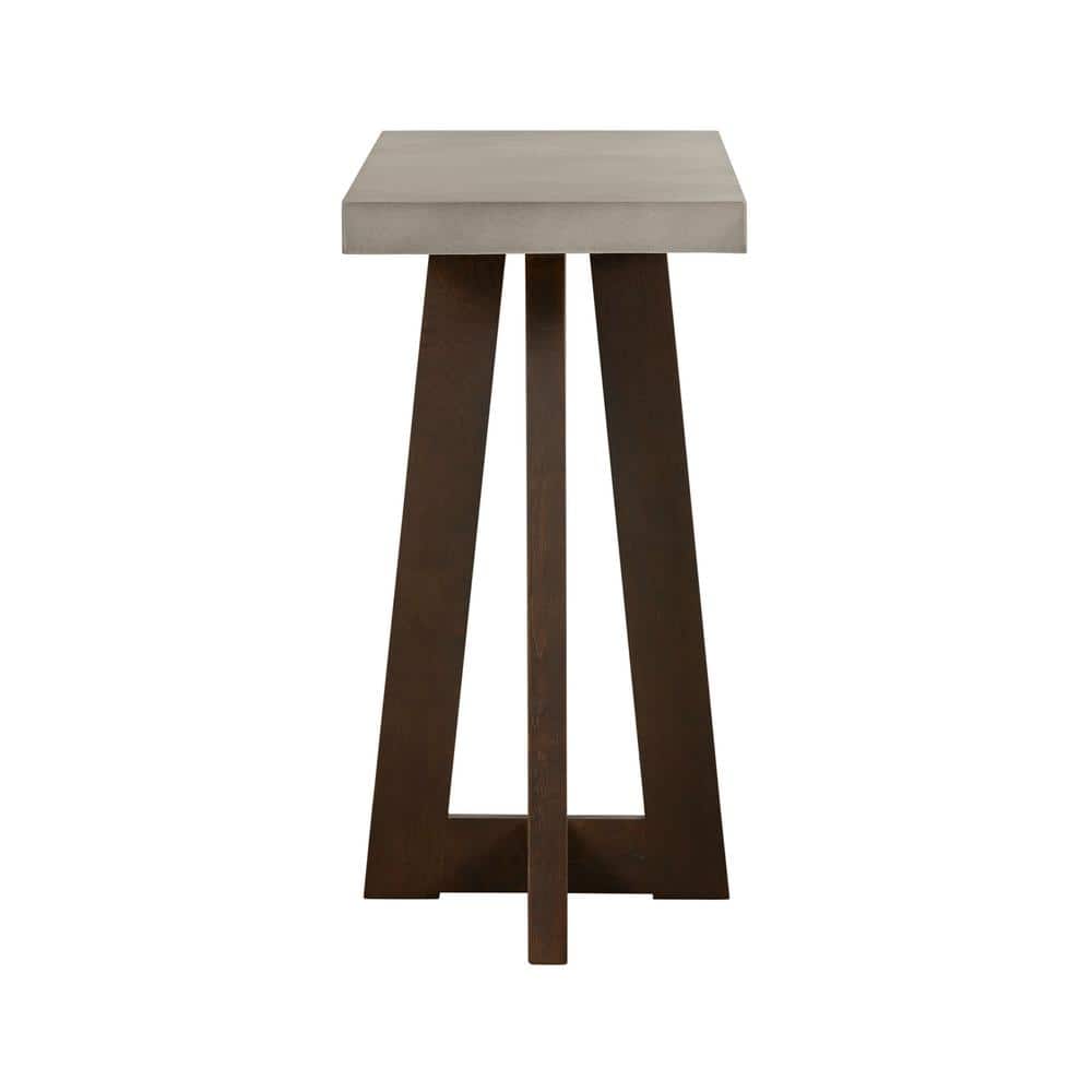 Elodie Gray Concrete and Oak Console Table