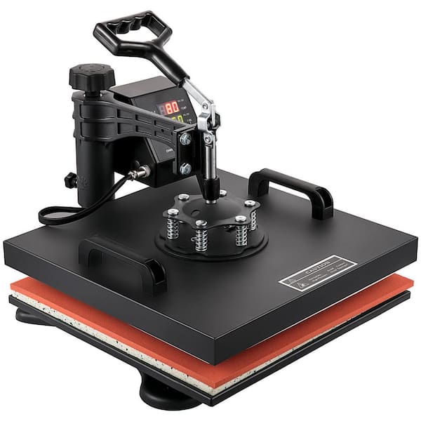 8-in-1 Heat Press 15 in. x15 in. Digital Transfer Sublimation Machine for T-Shirt, Mug & Cap