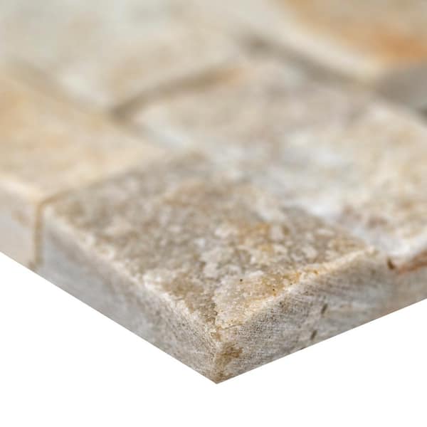 MSI Arctic Golden Splitface Ledger Panel 6 in. x 24 in. Quartzite 