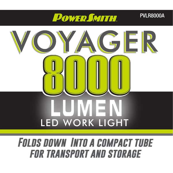 PowerSmith Voyager 8000 Lumen Collapsible Cordless Tripod LED Work