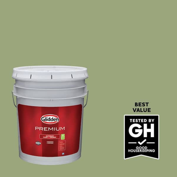 Glidden Premium 5 gal. PPG1121-5 Guacamole Eggshell Interior Latex Paint