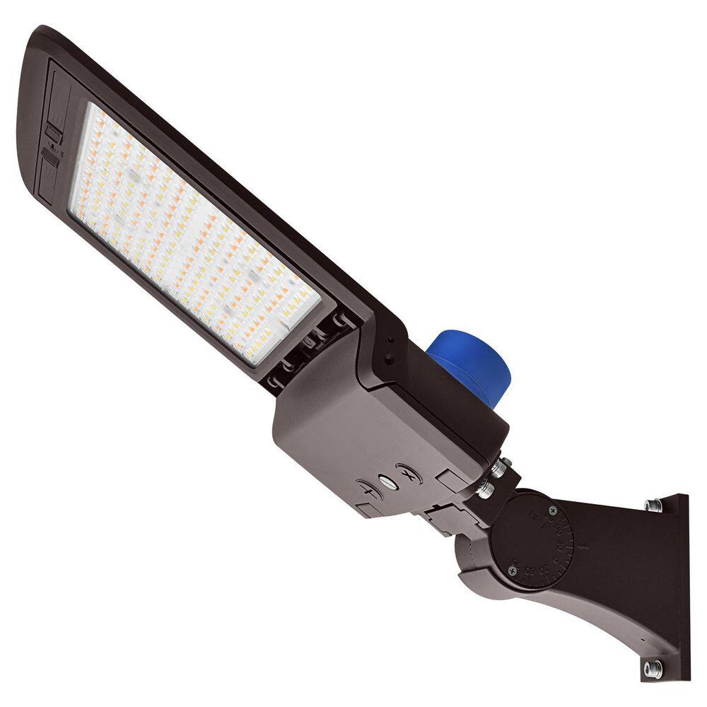 Adjustable LED Shoebox Light, 3CCT, Up to 22950 Lumen, 100W-150W, Dusk to Dawn Photocell, Dimmable, IP65, DLC, Bronze price history on PriceWatchPro