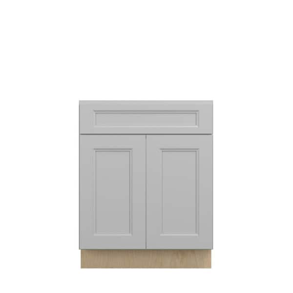 Unbranded Rockingham Recessed 27 in. W x 34.5 in. H x 24 in. D in Painted Stratus Plywood Assembled Sink Base Cabinet